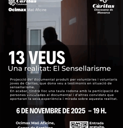 Projecció del documental “13 Veus: Una realitat — El sensellarisme” als Cinemes Ocimax