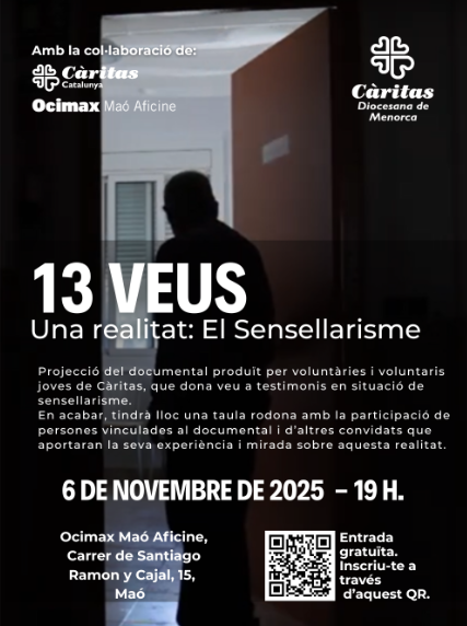 Projecció del documental “13 Veus: Una realitat — El sensellarisme” als Cinemes Ocimax