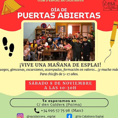 El Club d’Esplai Sa Calatrava celebra el seu Dia de Portes Obertes