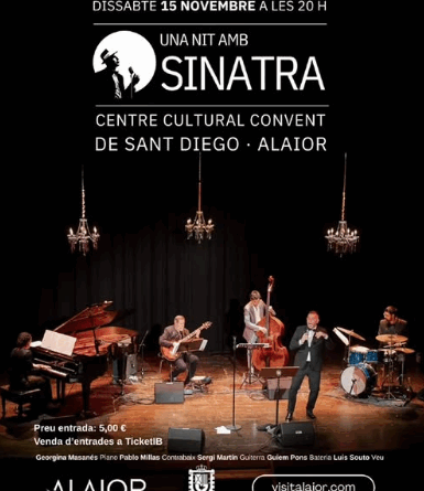 Una nit amb Sinatra: un homenatge musical al Centre Cultural Convent de Sant Diego d’Alaior