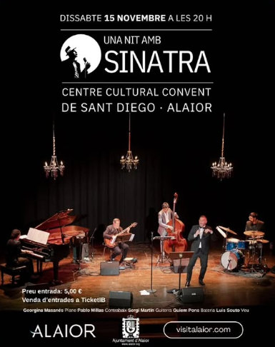 Una nit amb Sinatra: un homenatge musical al Centre Cultural Convent de Sant Diego d’Alaior
