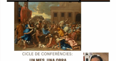 Lucia Mestre ofereix la conferència “El rapte de les Sabines o la violència contra les dones” a Espai 36