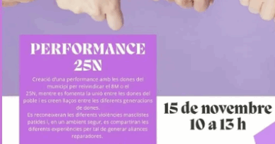 Performance 25N a Lloseta: creació artística col·lectiva per reivindicar el Dia Internacional per a l’Eliminació de la Violència contra les Dones