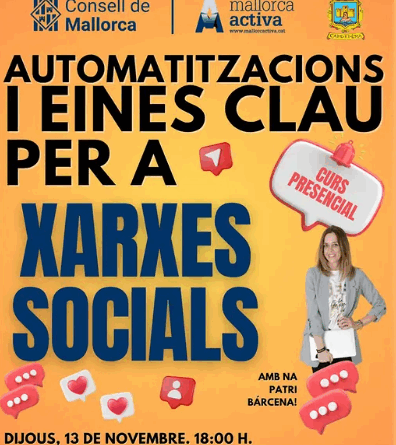 Curs «Automatitzacions i eines clau per a xarxes socials» a Capdepera