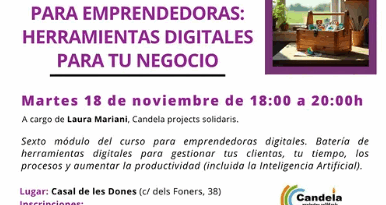 Taller «Estrategias digitales para emprendedoras: herramientas digitales para tu negocio»