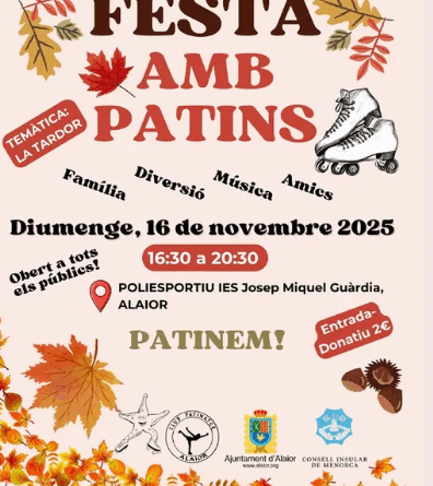 Festa amb Patins a Alaior per celebrar la tardor