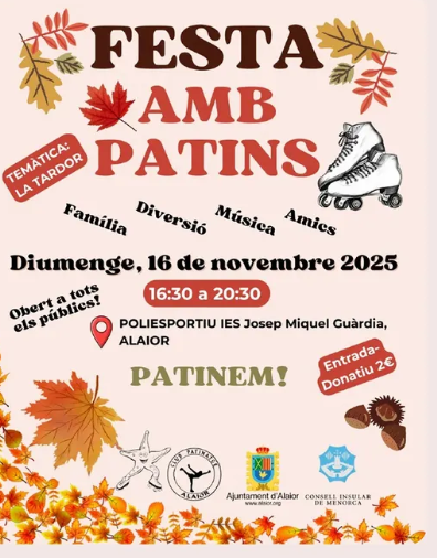 Festa amb Patins a Alaior per celebrar la tardor