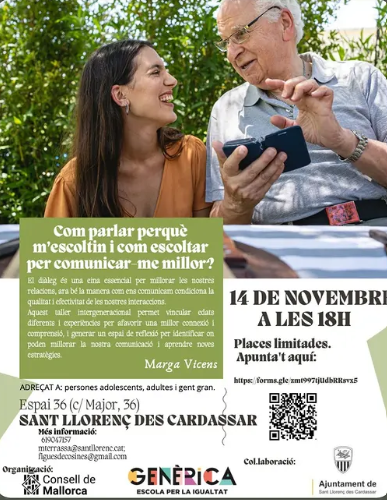 Xerrada «Com parlar perquè m’escoltin i com escoltar per comunicar-me millor?» a Sant Llorenç des Cardassar