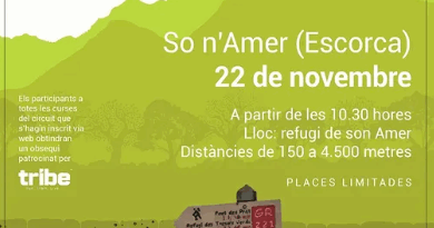 XII Curses Serra de Tramuntana arriben a So n’Amer el 22 de novembre