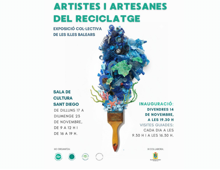 “Artistes i artesanes del reciclatge”, una exposició col·lectiva de les Illes Balears a Sant Diego i al Pati de Sa Lluna