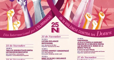 Sant Llorenç commemora el 25N amb una setmana d’actes contra la violència masclista