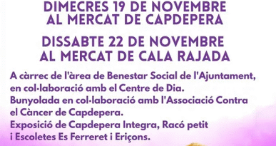 Capdepera organitza punts de sensibilització pel 25N i una bunyolada solidària