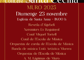 Muro celebra Santa Cecília amb un concert especial a l’Església de Santa Anna