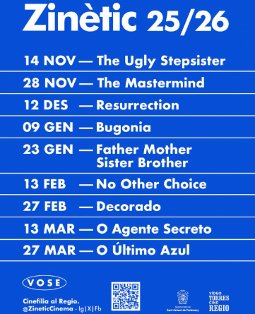Zinètic Cinema torna al Cine Regio amb la seva 9a temporada de cinema independent en VOSE