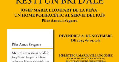 Presentació del llibre Mentre em resti un bri d’alè