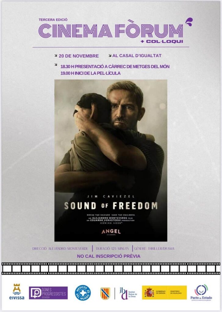 Cinefòrum al Casal d’Igualtat d’Eivissa amb la projecció de Sound of Freedom