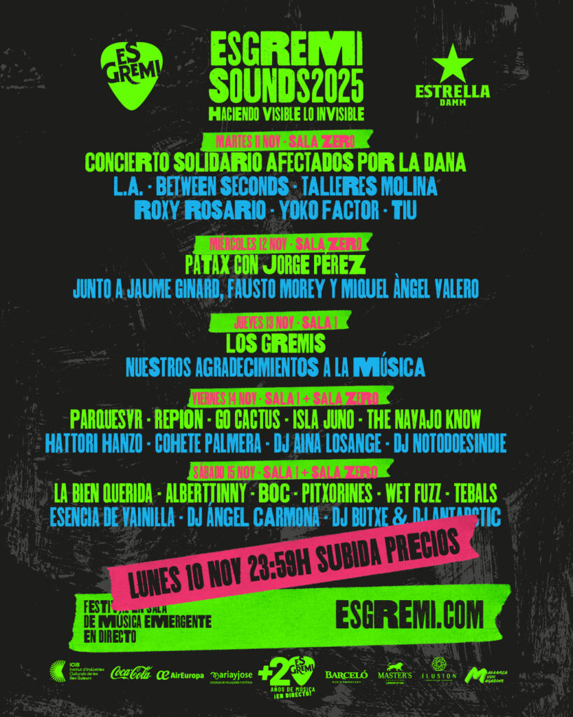 Es Gremi Sounds 2025 celebra un concierto solidario a beneficio de las víctimas de la DANA