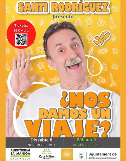 Santi Rodríguez presenta su nuevo espectáculo “¿Nos damos un viaje?” en Cala Millor