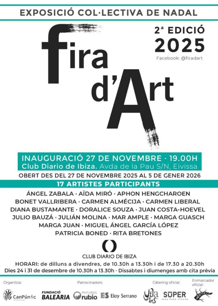 Fira d’Art, la mostra col·lectiva de Nadal al Club Diario de Ibiza