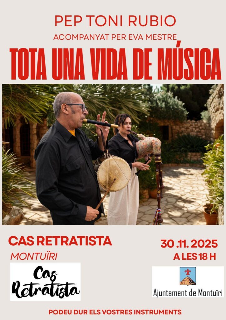 Pep Toni Rubio presenta Tota una vida de música a Cas Retratista