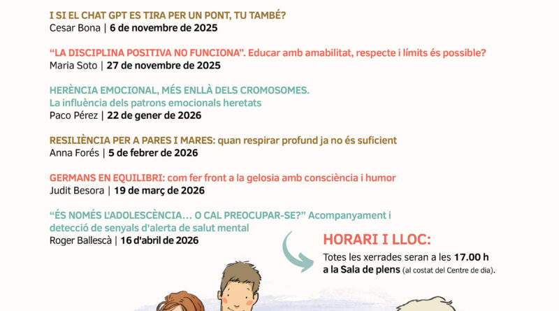 Cicle de xerrades per a famílies i docents 2025–2026 a Formentera