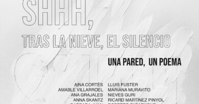 Open Studio 79 presenta “SHHH / tras la nieve – el silencio”, una exposició col·lectiva que converteix una paret en un poema visual