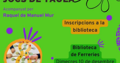 La Biblioteca de Ferreries acull un taller familiar de jocs de taula amb Raquel de Manuel Mur