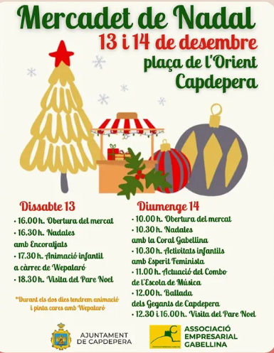 Capdepera celebra el seu Mercadet de Nadal amb activitats, música i ambient festiu a la Plaça de l’Orient