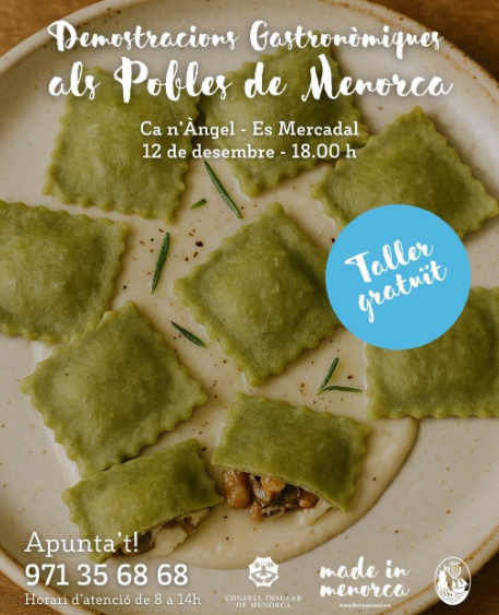 Es Mercadal acull una nova demostració gastronòmica dins el cicle ‘Demostracions Gastronòmiques als Pobles de Menorca’
