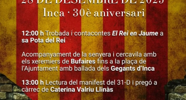 Inca celebra el 30è aniversari de la Festa de l’Estandart