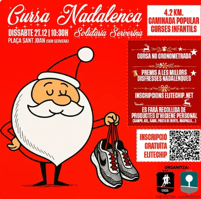 on Servera celebra la seva Cursa Nadalenca solidària