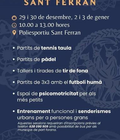 Nadal actiu a Sant Ferran
