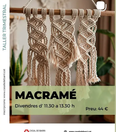 Taller trimestral de macramé