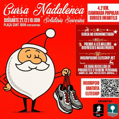 Son Servera celebra el Nadal amb la tradicional Cursa Nadalenca Solidària