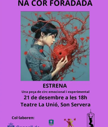 Na cor foradada, una estrena escènica que explora l’emoció des del cos i la imatge arriba a Son Servera