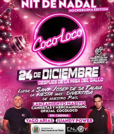 Sant Josep celebra la Nit de Nadal amb Coco Loco i una gran festa popular després de la Missa del Gall