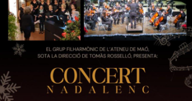 El Grup Filharmònic de l’Ateneu de Maó celebra el Nadal amb un gran concert coral i simfònic a l’Orfeó Maonès
