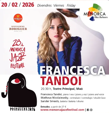 Francesca Tandoi porta el seu jazz elegant i vibrant al Menorca Jazz Festival