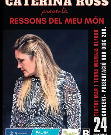 Caterina Ross presenta Ressons del meu món al Teatre Maruja Alfaro de Palma