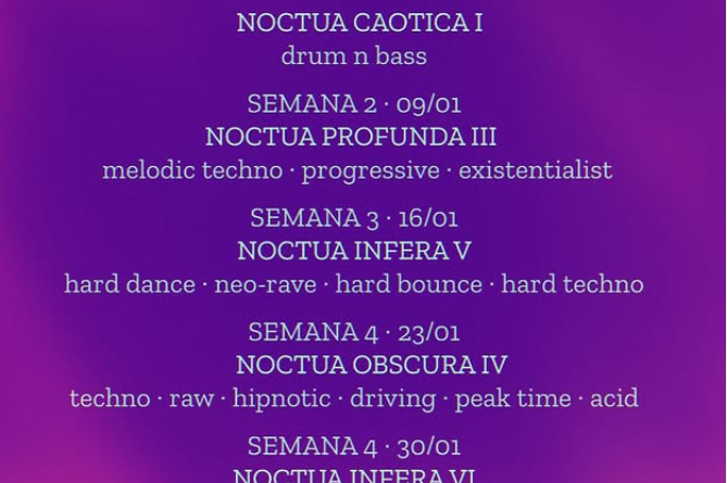 Noctua Ibiza arrenca el gener amb cinc divendres de música electrònica a Casanova Summum