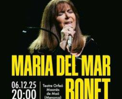 Maria del Mar Bonet celebra a Maó el 50è aniversari del seu històric concert a l’Olympia de París
