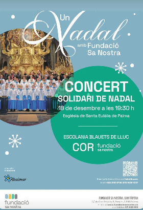 La Fundació Sa Nostra celebra un Concert Solidari de Nadal amb l’Escolania dels Blauets de Lluc