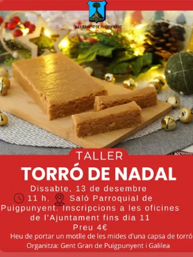 Taller de torró de Nadal a Puigpunyent: aprèn a fer el teu propi dolç tradicional