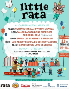 Little Rata omple de literatura, jocs i música el carrer Antoni Marquès