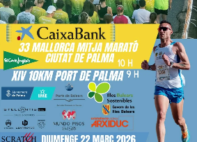 La Mitja Marató Ciutat de Palma celebra la seva 33a edició el 22 de març de 2026