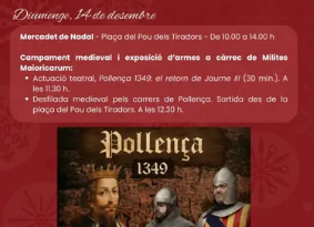 Pollença celebra el Mercadet de Nadal amb ambient medieval i recreació històrica