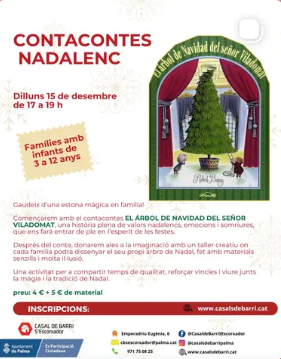 Contacontes Nadalenc: L’Arbre de Nadal del Senyor Viladomat
