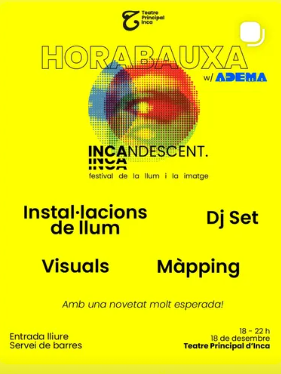 Hora Bruixa amb ADEMA a Inca: llum, música i imatge en directe