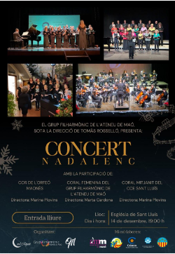 Concert de Nadal a Manacor amb el Grup Filharmònic de Llevant