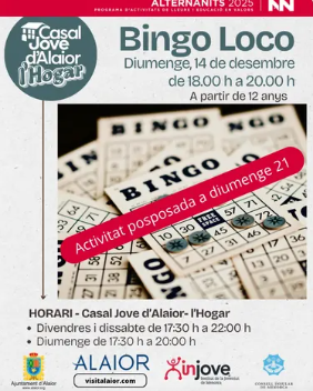 Bingo Loco al Casal Jove d’Alaior – l’Hogar